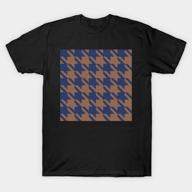 Little Critter Houndstooth - Light Brown and Navy T-Shirt by A2Gretchen